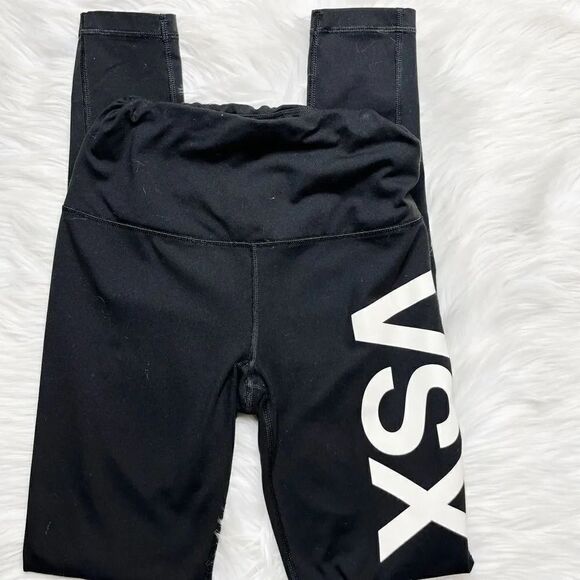 Victoria's Secret Sport Knockout Full Length athletic Leggings Black Size Small - Picture 1 of 7